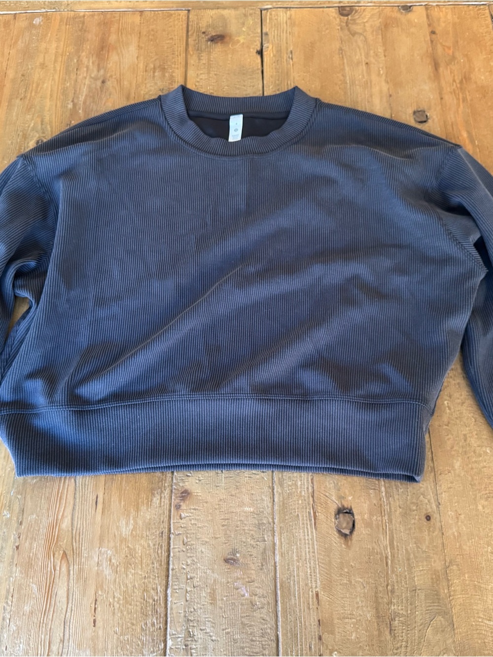 Lululemon Ribbed Softstreme Cropped Crew sweater- Size 4
